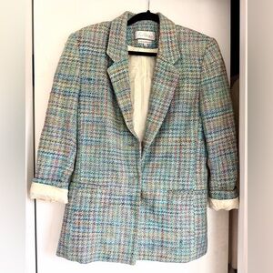 Vintage Silk Tweed Blazer